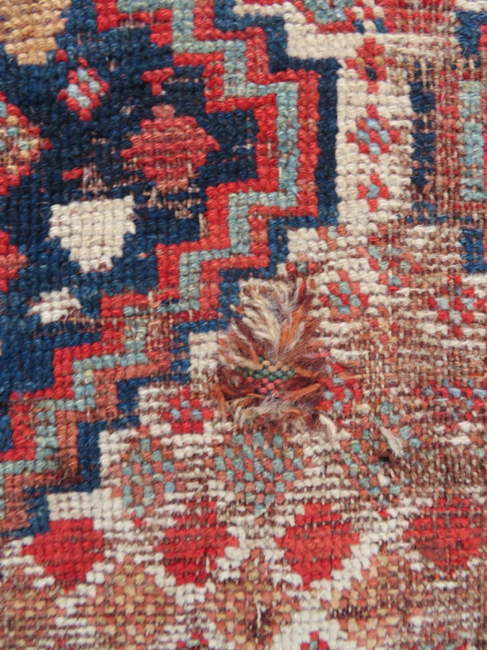 DISTRESSED ANTIQUE KHAMSEH KELLEH LARGE RUG. 360CM X 170CM. View XVI
