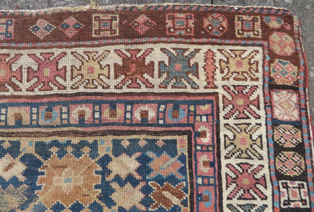 ANTIQUE CAUCASIAN SHIRVAN RUNNER LONG RUG. 430CM X 112CM. View XI