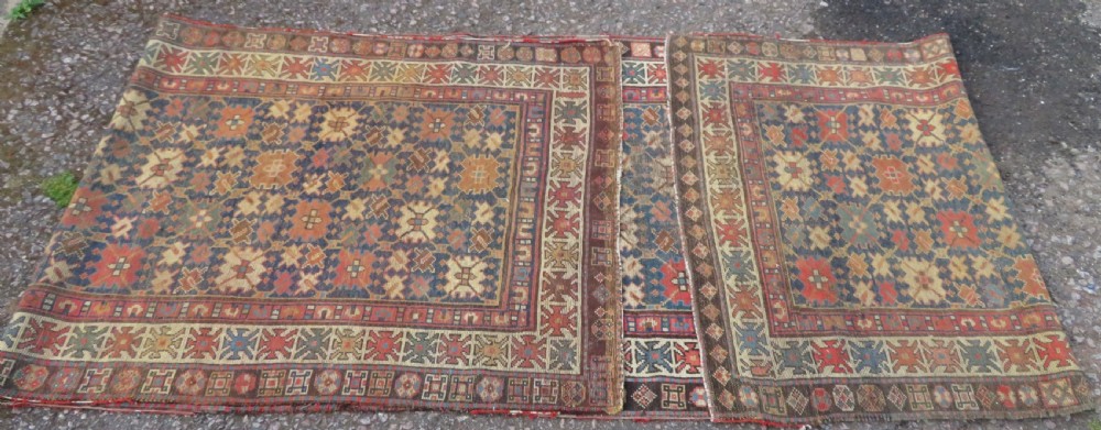 ANTIQUE CAUCASIAN SHIRVAN RUNNER LONG RUG. 430CM X 112CM. View XVIII