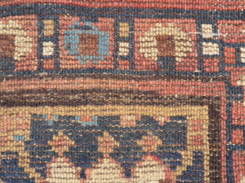 ANTIQUE CAUCASIAN SHIRVAN RUNNER LONG RUG. 430CM X 112CM. View XX