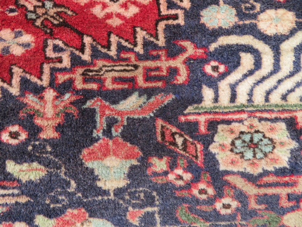 ANTIQUE INDIAN RUG. 199CM X 139CM. View V