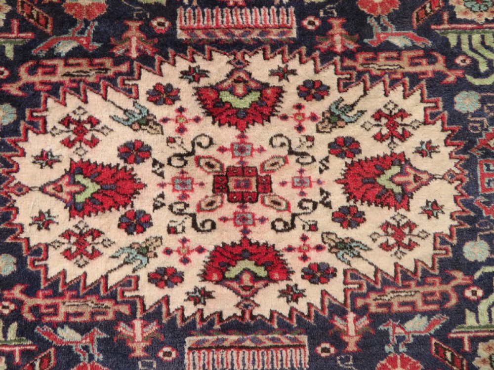 ANTIQUE INDIAN RUG. 199CM X 139CM. View VI