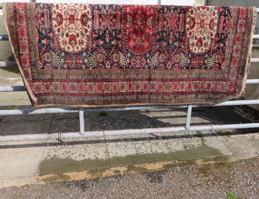 ANTIQUE INDIAN RUG. 199CM X 139CM. View XXIII
