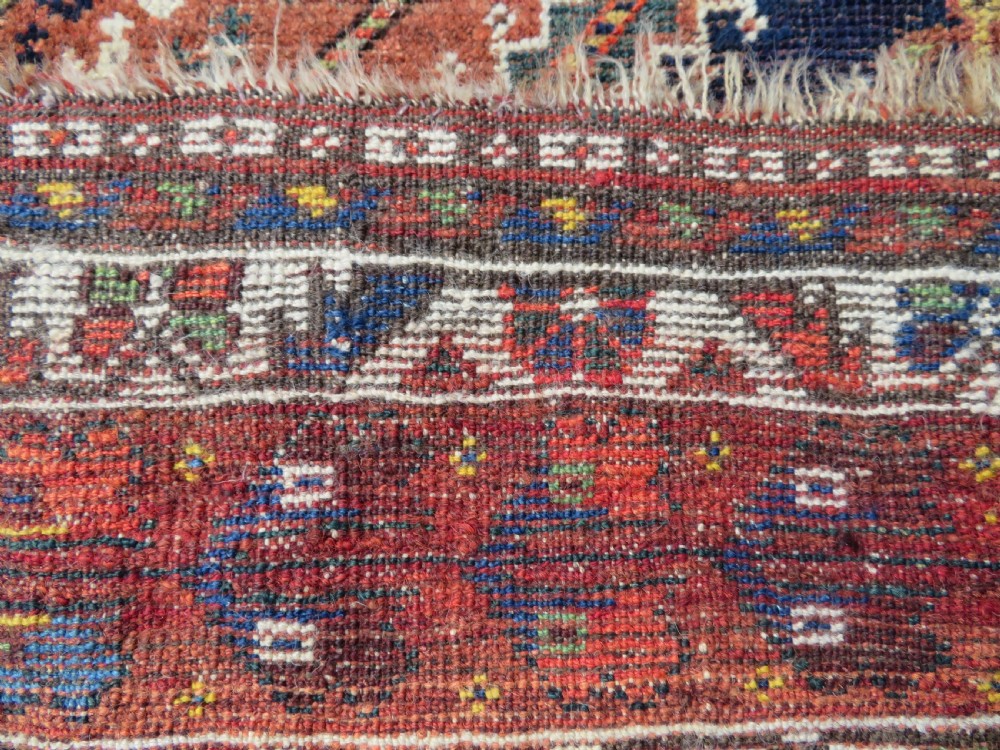 ANTIQUE QASHQAI KHAMSEH TRIBAL CARPET. SOUTH WEST PERSIA. 320CM X 220CM. View XXIII