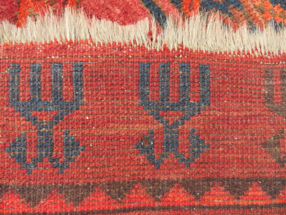 LARGE ANTIQUE AFGHAN ERSARI MAIN CARPET. CIRCA 1880. 427CM X 319CM. View XXVI