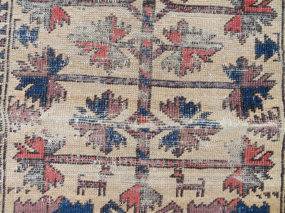 TWO BALUCH PRAYER RUGS. 138CM X 89CM. 106CM X 59CM. View IV