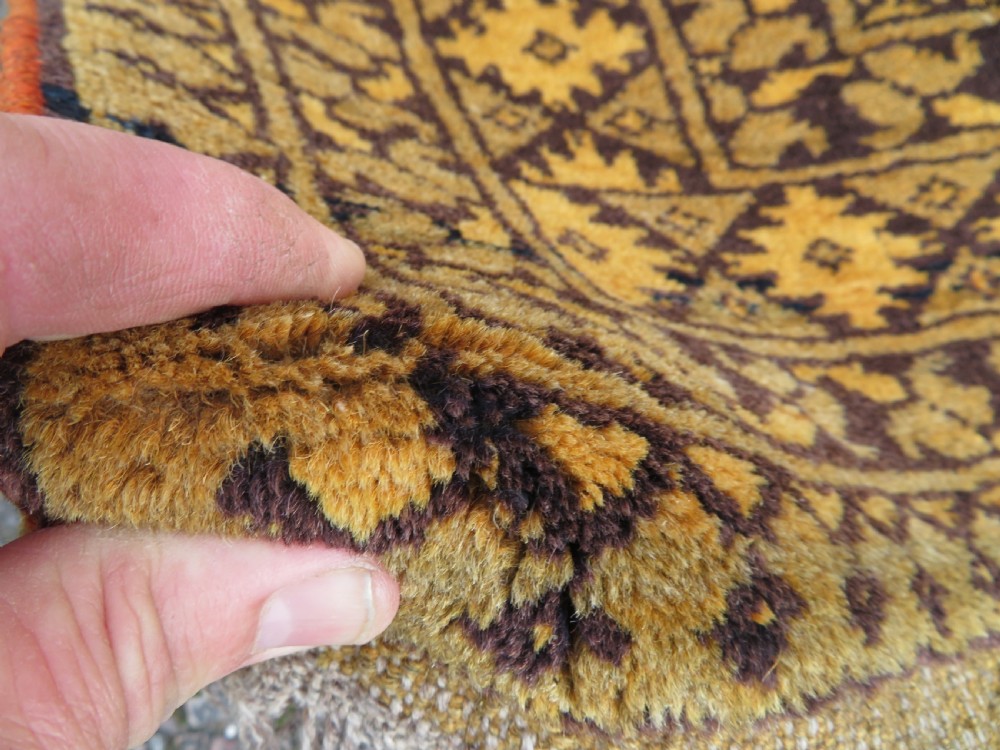 Old Gold Afghan Village Rug. North Afghanistan. 160cm X 98cm. View IX