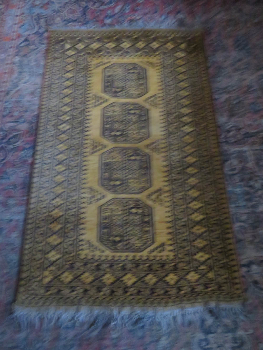 Old Gold Afghan Village Rug. North Afghanistan. 160cm X 98cm. View XIII