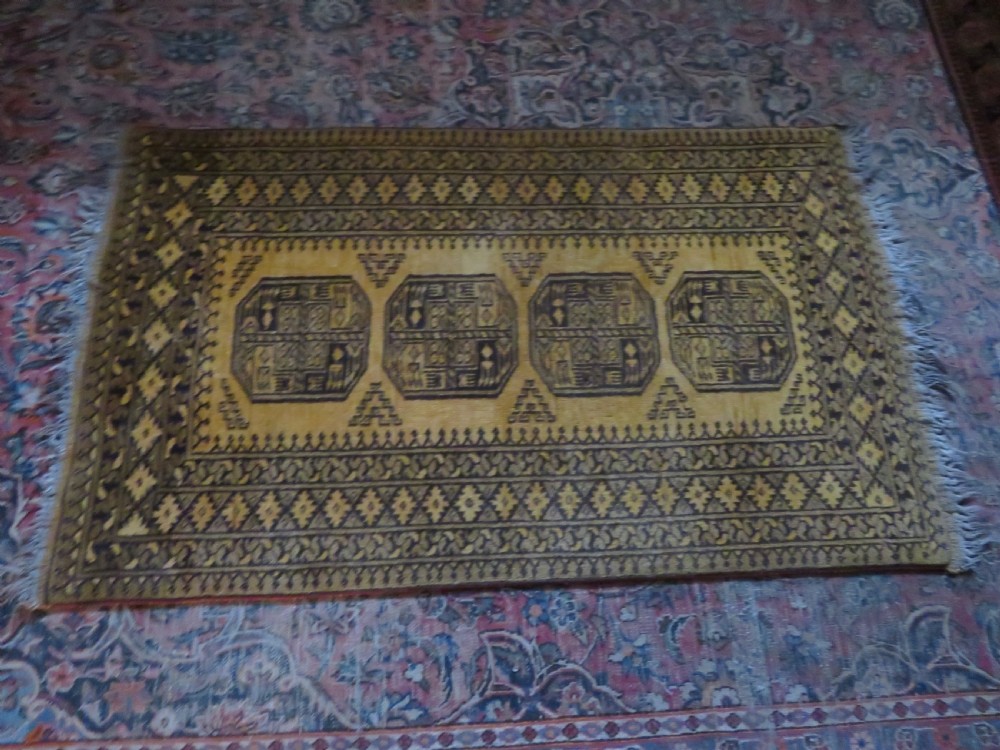 Old Gold Afghan Village Rug. North Afghanistan. 160cm X 98cm. View XIV