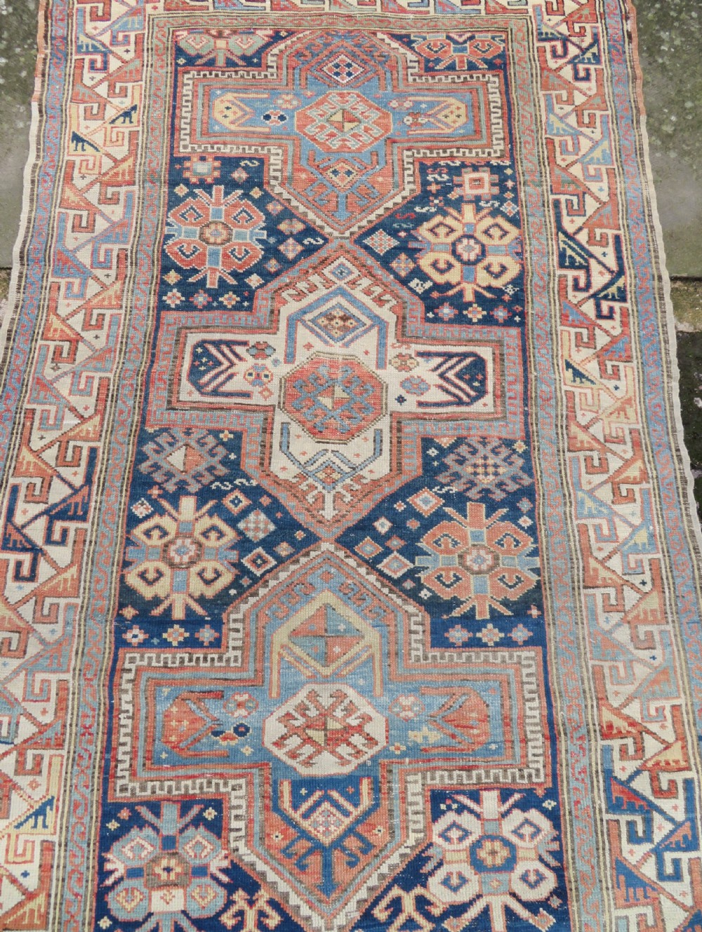 ANTIQUE CAUCASIAN KAZAK RUG. 168CM X 107CM. View III