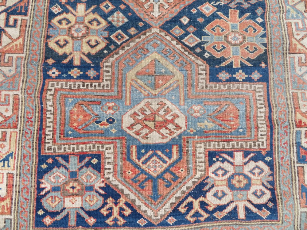 ANTIQUE CAUCASIAN KAZAK RUG. 168CM X 107CM. View V