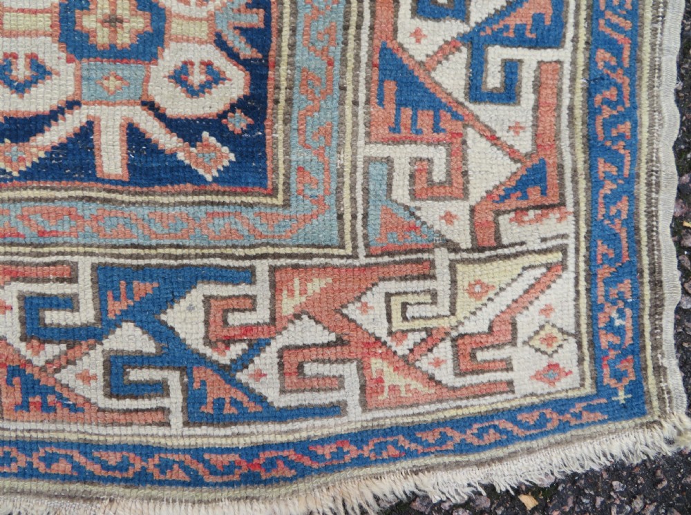 ANTIQUE CAUCASIAN KAZAK RUG. 168CM X 107CM. View VIII