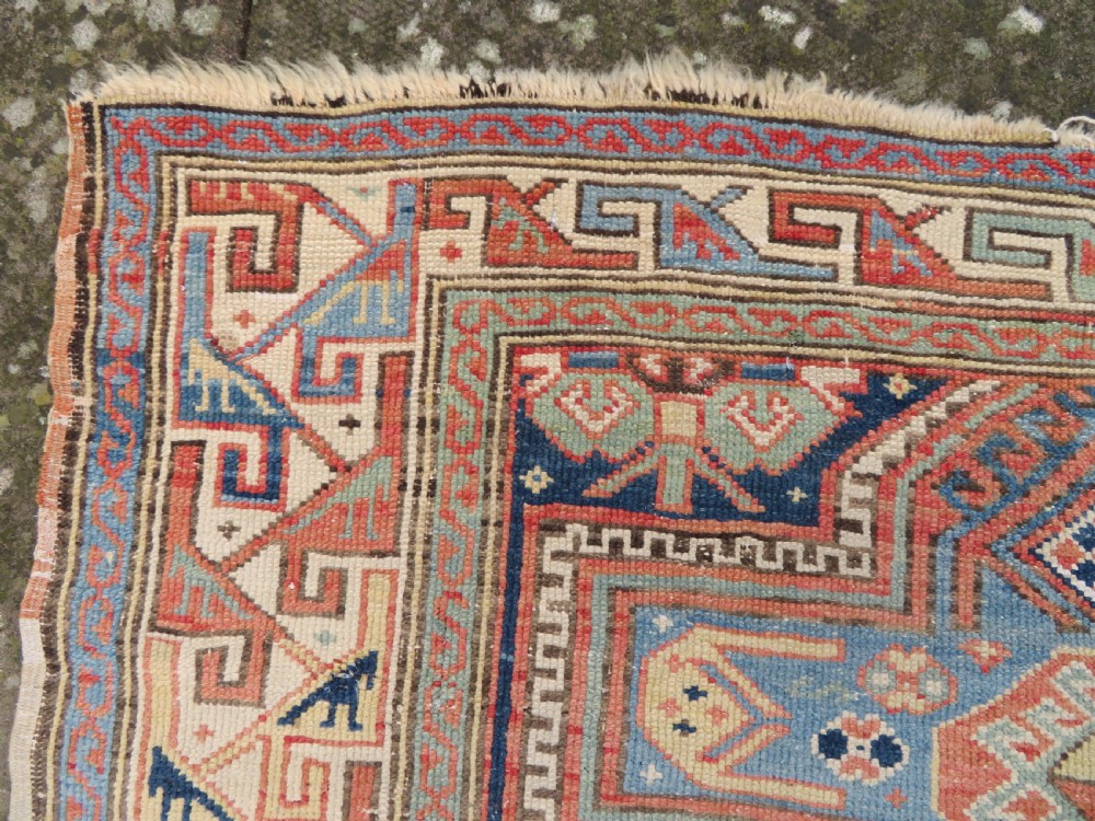 ANTIQUE CAUCASIAN KAZAK RUG. 168CM X 107CM. View XI