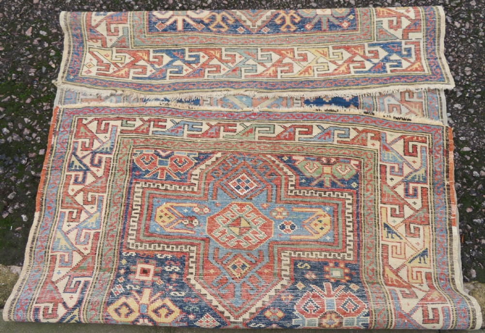 ANTIQUE CAUCASIAN KAZAK RUG. 168CM X 107CM. View XIV