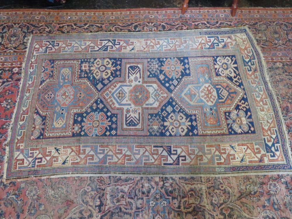 ANTIQUE CAUCASIAN KAZAK RUG. 168CM X 107CM. View XVIII