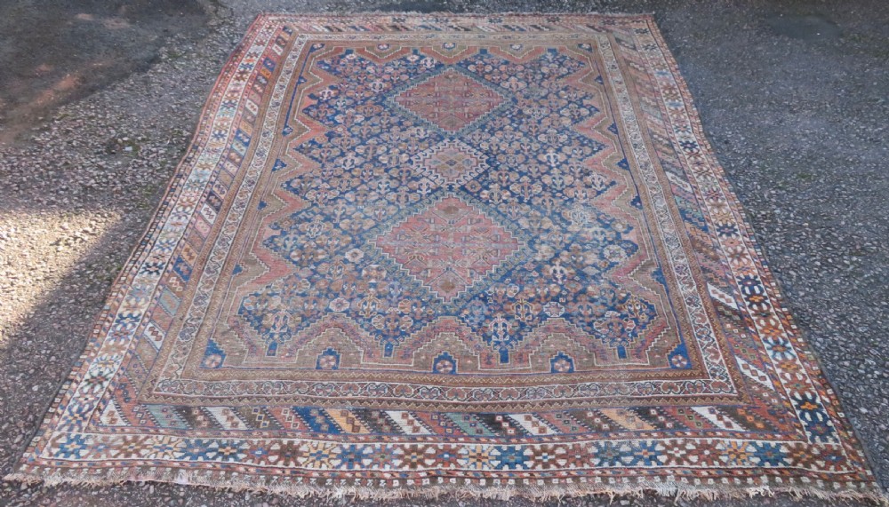 Khamseh Tribal Carpet. 296cm X 223cm.