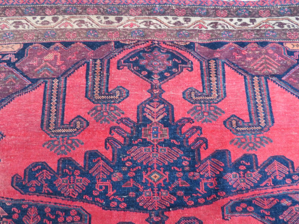 ANTIQUE DISTRESSED VISS MALAYER RUG. 198CM X 148CM. View XII