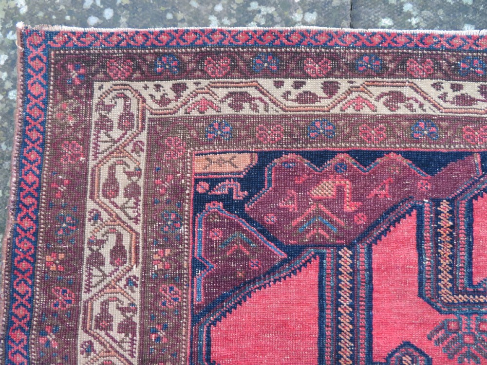 ANTIQUE DISTRESSED VISS MALAYER RUG. 198CM X 148CM. View XIV