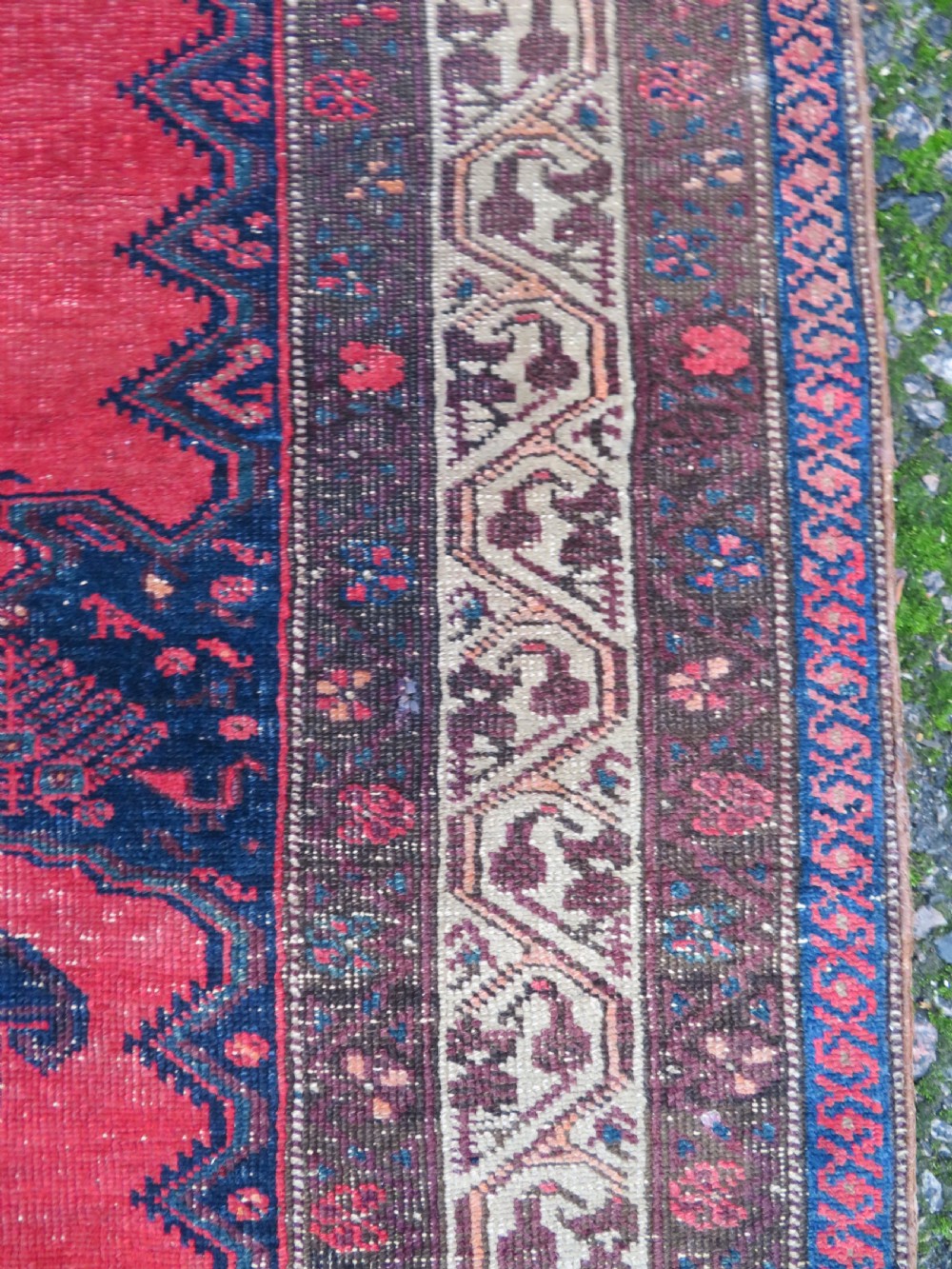 ANTIQUE DISTRESSED VISS MALAYER RUG. 198CM X 148CM. View XVI