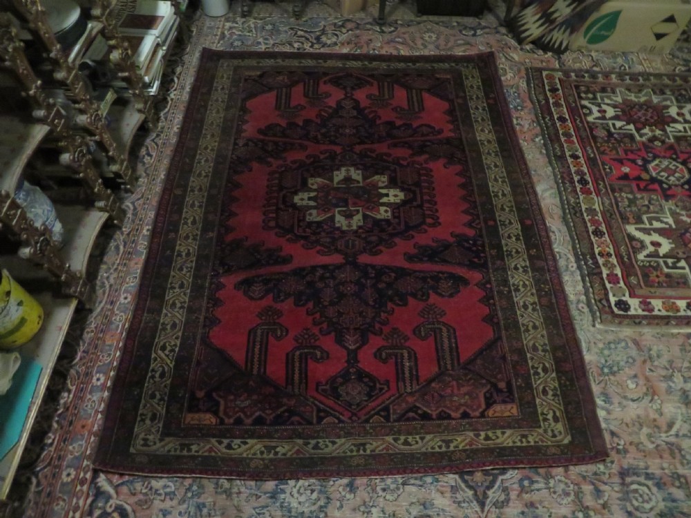 ANTIQUE DISTRESSED VISS MALAYER RUG. 198CM X 148CM. View XXV