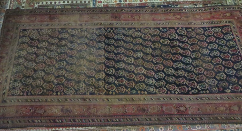 ANTIQUE KHAMSEH TRIBAL RUG. 234CM X 114CM. View XVIII