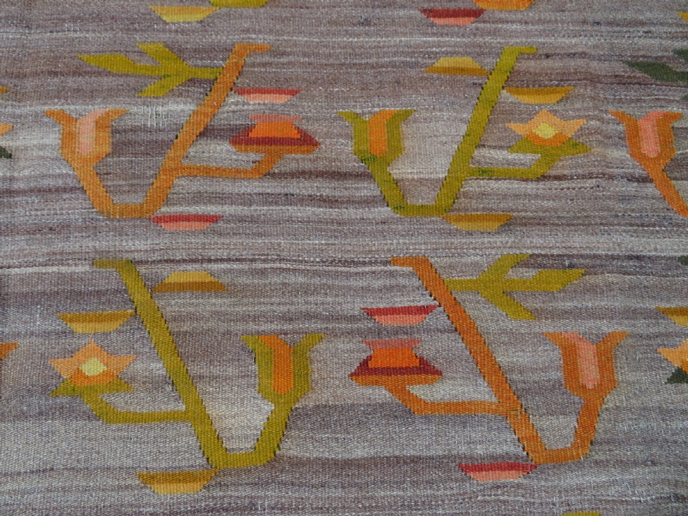 TURKISH ANATOLIAN BESSARABIAN STYLE LARGE KILIM CARPET RUG. 345CM X 261CM. View V
