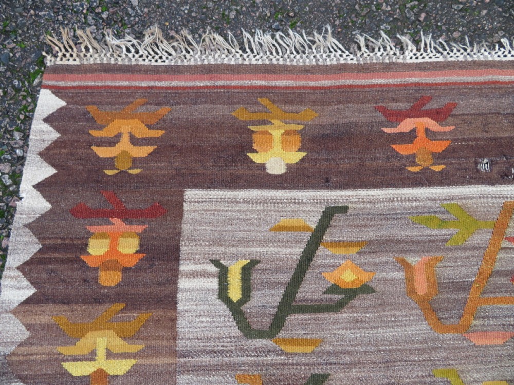 TURKISH ANATOLIAN BESSARABIAN STYLE LARGE KILIM CARPET RUG. 345CM X 261CM. View VII