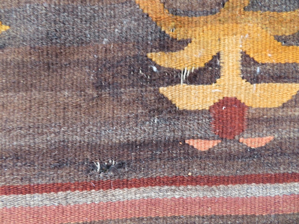 TURKISH ANATOLIAN BESSARABIAN STYLE LARGE KILIM CARPET RUG. 345CM X 261CM. View XII