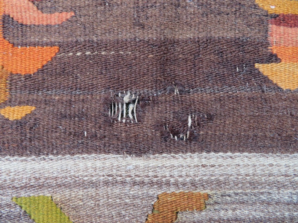 TURKISH ANATOLIAN BESSARABIAN STYLE LARGE KILIM CARPET RUG. 345CM X 261CM. View XIII