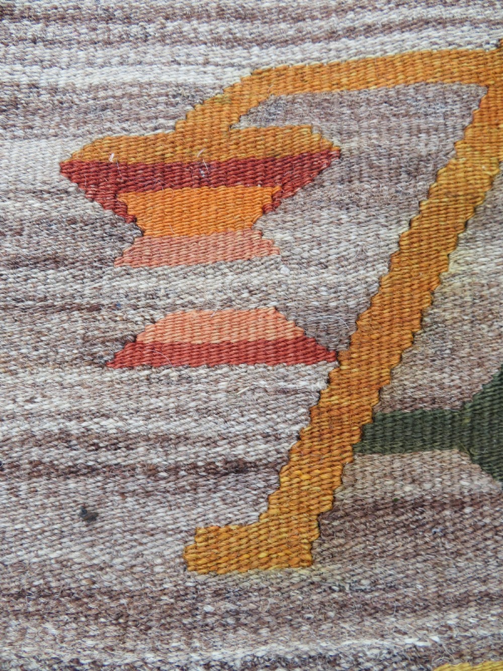 TURKISH ANATOLIAN BESSARABIAN STYLE LARGE KILIM CARPET RUG. 345CM X 261CM. View XVII