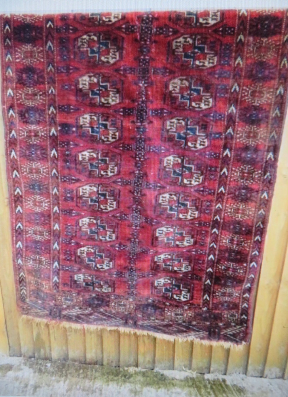 Distressed Antique Tekke Turkmen Rug. 183cm x 126cm. View XVII