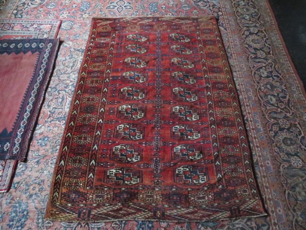 Distressed Antique Tekke Turkmen Rug. 183cm x 126cm. View XVIII