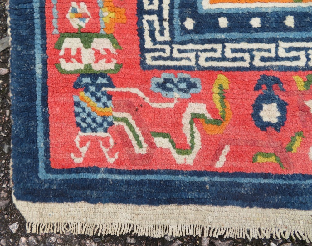 ANTIQUE TIBETAN RUG. 137CM X 75CM. View VII