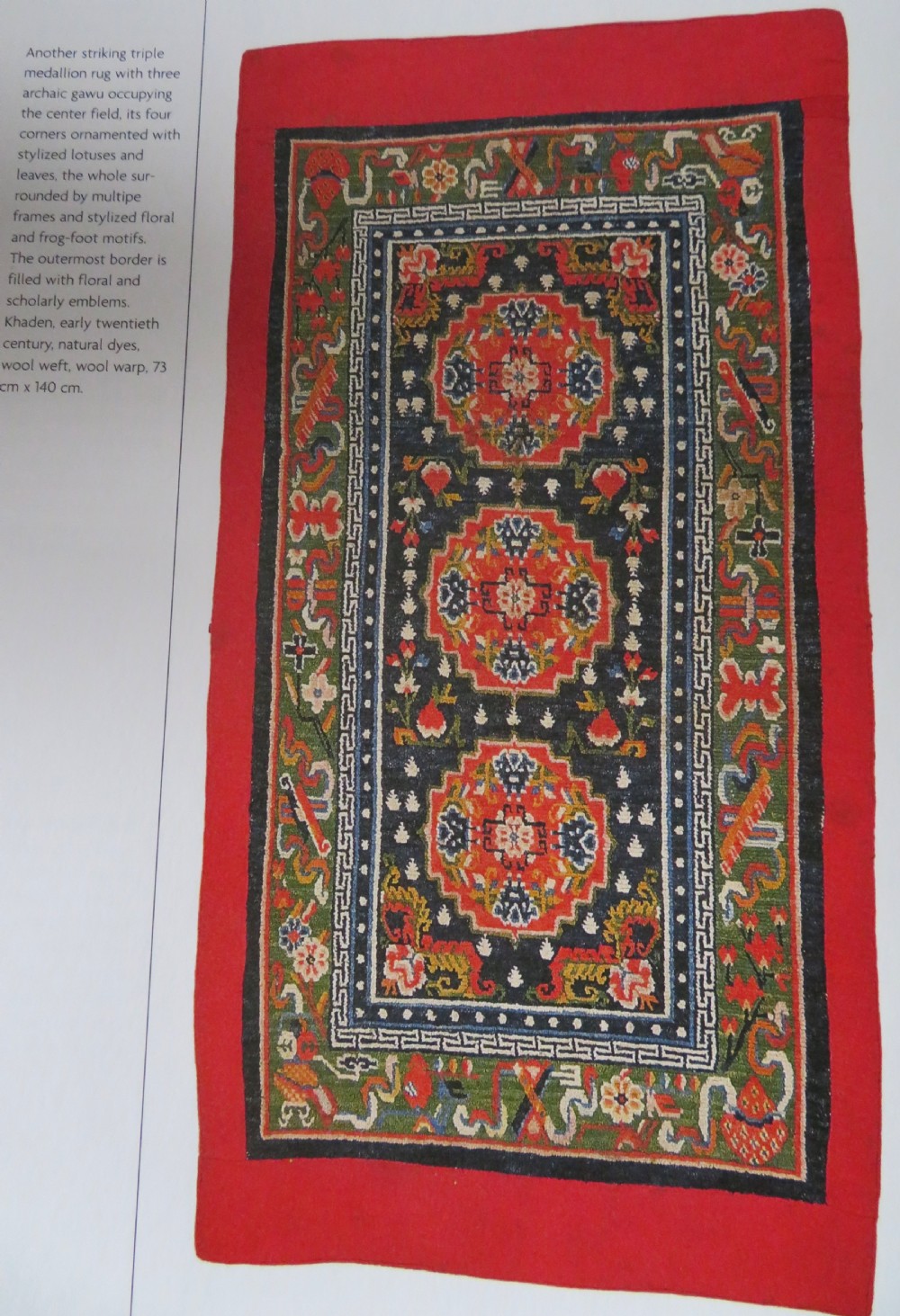 ANTIQUE TIBETAN RUG. 137CM X 75CM. View XVI