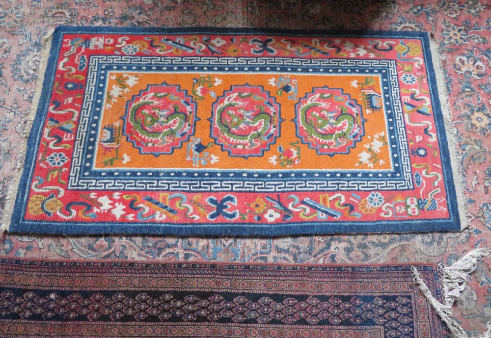 ANTIQUE TIBETAN RUG. 137CM X 75CM. View XVIII
