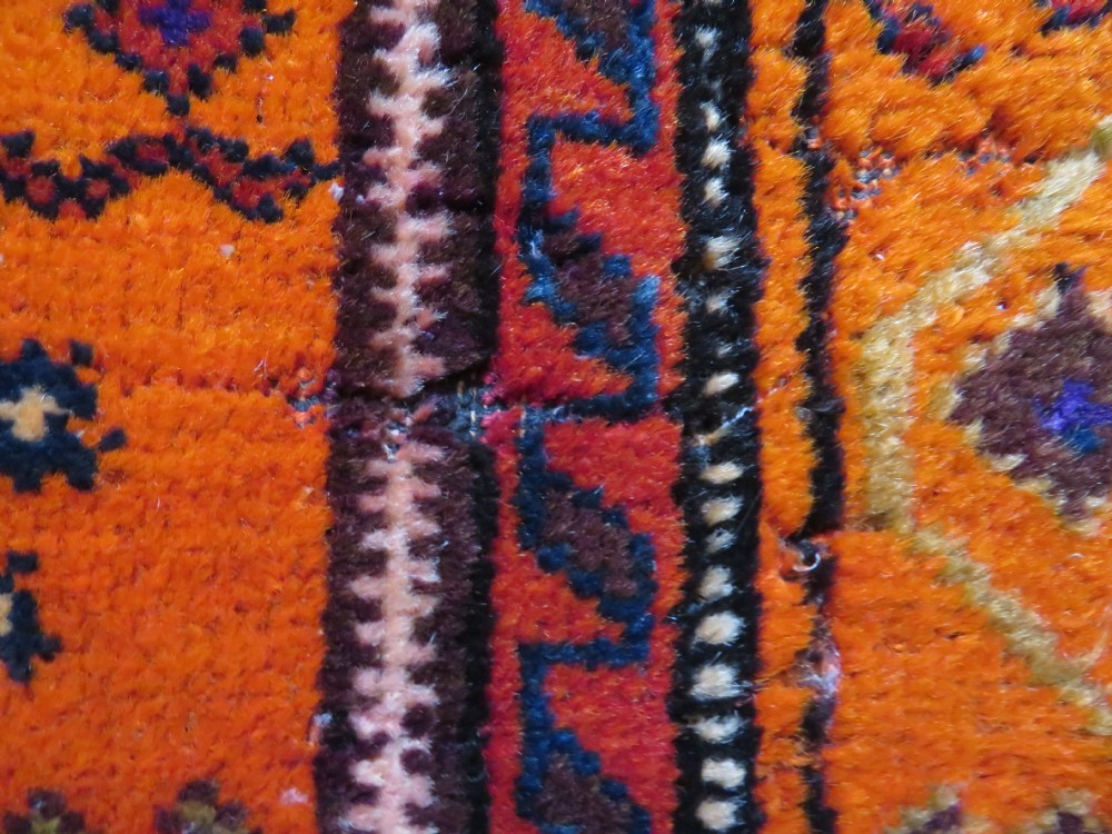 UNUSUAL ANTIQUE BALUCH RUG. 142CM X 92CM. View XIV