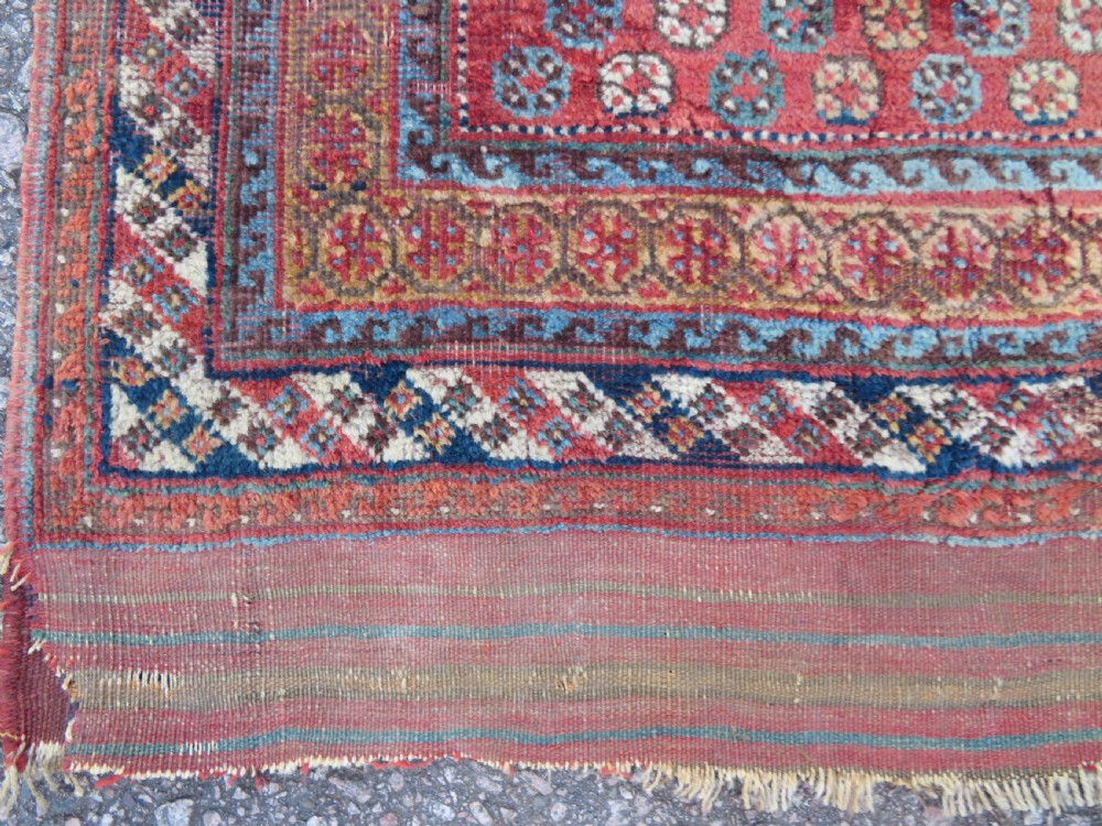 DISTRESSED ANTIQUE AFSHAR TRIBAL CARPET LARGE RUG. 266CM X 146CM. View III