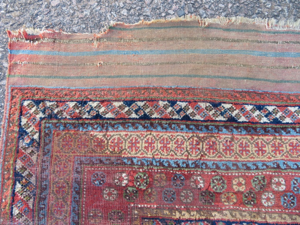 DISTRESSED ANTIQUE AFSHAR TRIBAL CARPET LARGE RUG. 266CM X 146CM. View VI