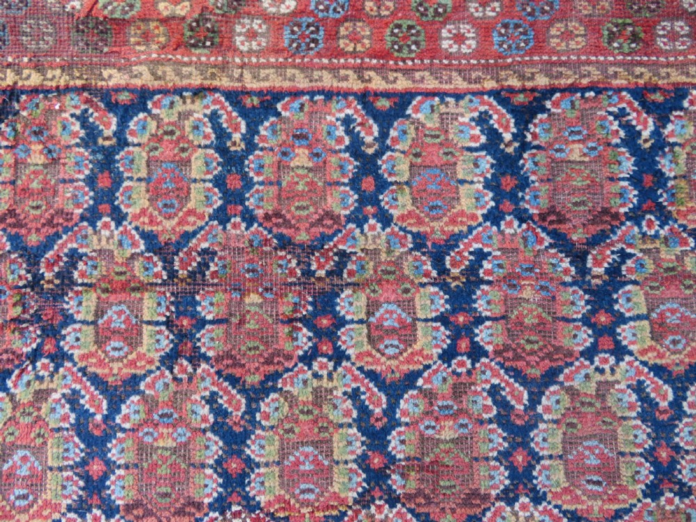 DISTRESSED ANTIQUE AFSHAR TRIBAL CARPET LARGE RUG. 266CM X 146CM. View VII