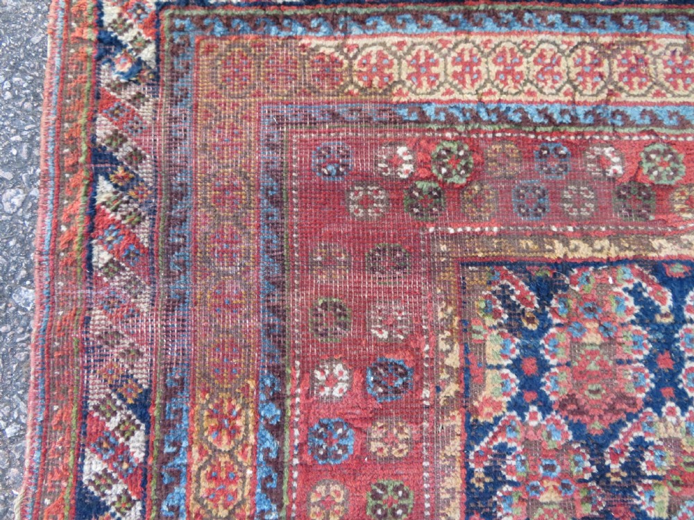 DISTRESSED ANTIQUE AFSHAR TRIBAL CARPET LARGE RUG. 266CM X 146CM. View VIII