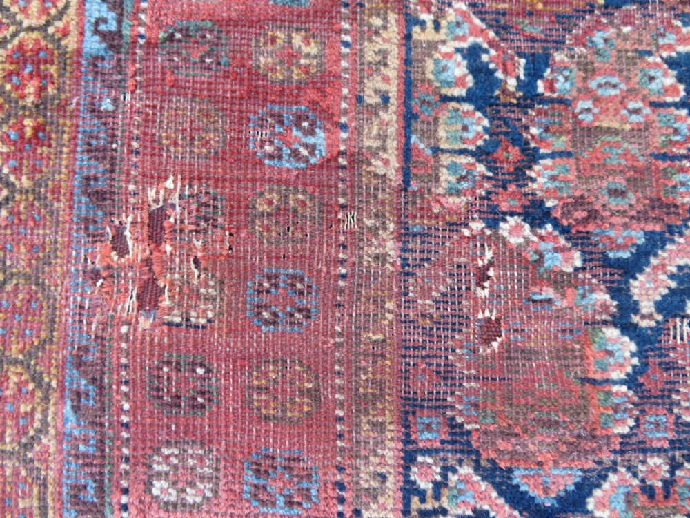 DISTRESSED ANTIQUE AFSHAR TRIBAL CARPET LARGE RUG. 266CM X 146CM. View IX