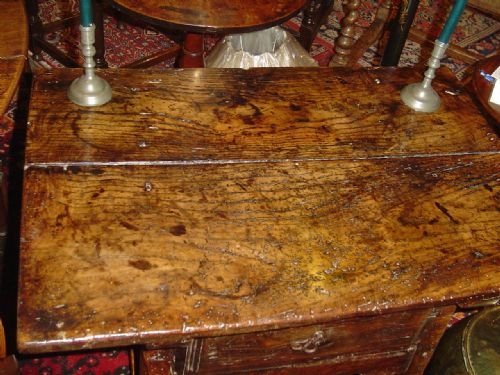 fig 2. 17th Century Chestnut Continental Side Table.