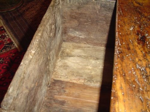 fig 3. 17th Century Chestnut Continental Side Table.
