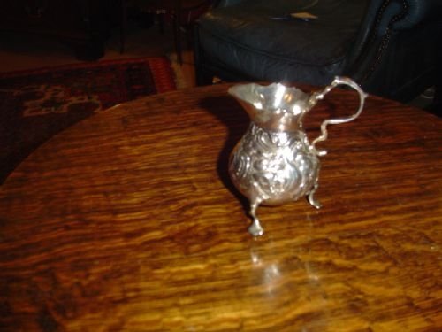 fig 1. George 11 Silver Cream Jug. London 1749.