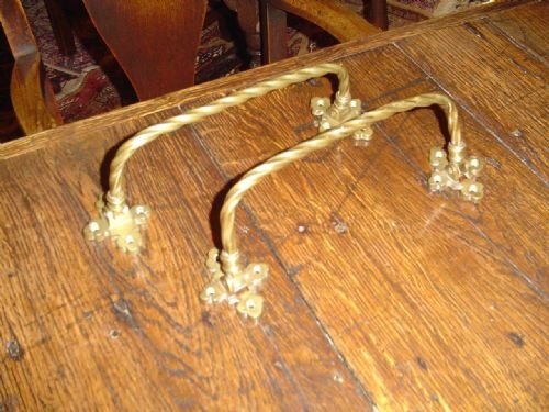 fig 1. A Pair of Pew Umbrella Supports in Gothic Taste.