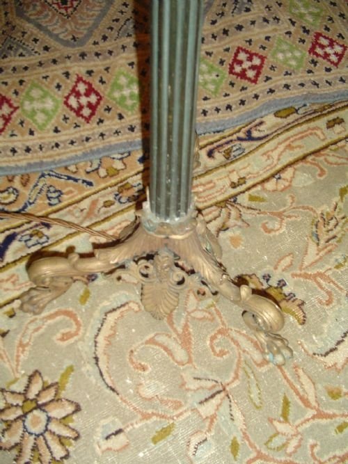 fig 2. 19th Century Gilt & Patinated Bronze Standard Lamp.