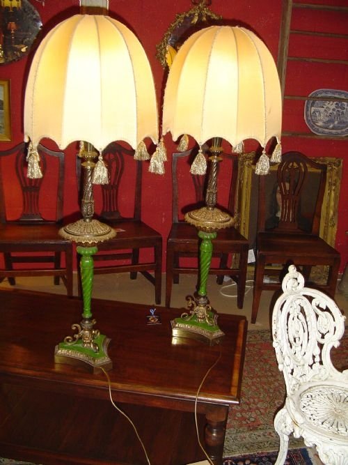 A Pair of Tall Table Lamps.