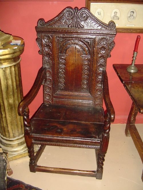 fig 1. 17th Century Charles 1st Oak Wainscot. c.1636