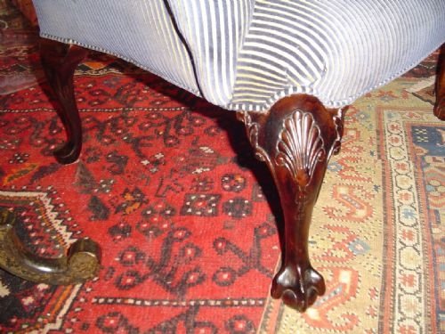 fig 1. Wing Armchair in Queen Anne Style.