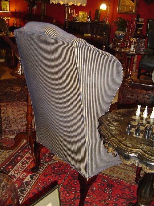 fig 3. Wing Armchair in Queen Anne Style.